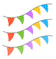 party garlands colorful hanging icon vector image