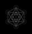 star tetrahedron from metatrons cube sacred vector image