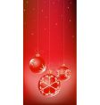 christmas balls vector image