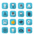flat concept set modern design with shadow vector image vector image