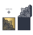 laser cut template vector image