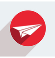 red circle icon on gray background eps10 vector image