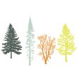 trees vector image vector image
