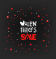 valentines day sale banner abstract geometric vector image vector image