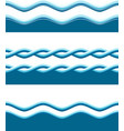 water waves vector image vector image