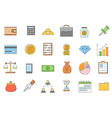 banking and finance icons set vector image