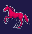 horse mascot vector image