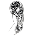 tribal arm tattoo vector image
