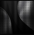 metal background with black design element vector image vector image