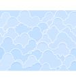 blue clouds vector image
