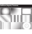 set of halftone overlay textures vector image
