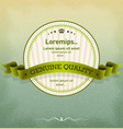 vintage template with sunbeams grunge background vector image