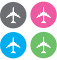 plane icon vector image vector image