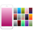 soft color gradient backgrounds set vector image