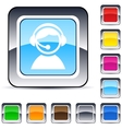 operator square button vector image vector image