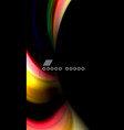 blur color wave lines abstract background vector image