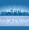 ufa russia city skyline silhouette vector image vector image