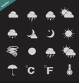 weather icon set vector image