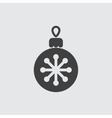christmas tree toy icon vector image vector image