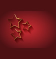 gold stars template giving ceremony golden prize vector image vector image