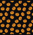 halloween seamless pattern with scary stare vector image vector image