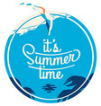 summer holiday and camp poster vector image