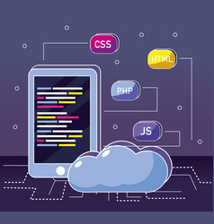 Program coding concept Royalty Free Vector Image