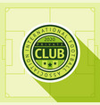 football green badge vector image