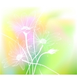 watercolor flowers vector image vector image
