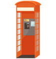 payphone icon in flat style isolated on white vector image