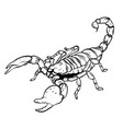 mascot icon a scorpion vector image