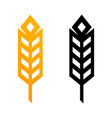 wheat ears icons - of golden vector image vector image