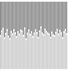 Rounded lines seamless pattern black and white Vector Image