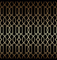 golden art deco linear seamless pattern vector image vector image