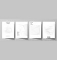 layout a4 cover mockup design template vector image
