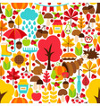 autumn seamless pattern vector image vector image