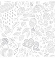 autumn seamless pattern vector image