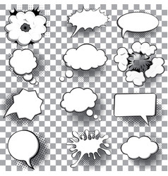 Blank empty speech bubbles Royalty Free Vector Image