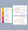 business infographic chart design template set vector image vector image