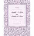 ivy pattern and purple frame vector image