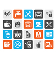 petrol station icons vector image