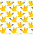 seamless pattern with doves peace vector image