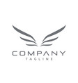 wing logo vector image