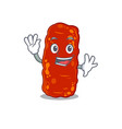 a charismatic acinetobacter bacteria mascot vector image