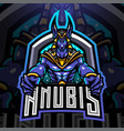 anubis esport mascot logo vector image vector image