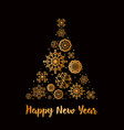 christmas tree made from vector image