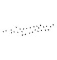 flying birds group silhouette vector image vector image
