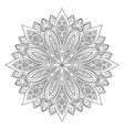 beautiful deco black mandala vector image
