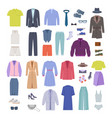 casual clothes fashioned modern seasonal vector image vector image
