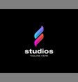 modern abstract colorful dynamic logo design vector image vector image